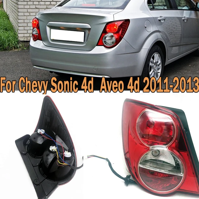 Lewe prawe tylne światło przeciwmgielne lampa tylna jazda Stop światło hamowania dla Chevrolet Sonic 4d Aveo 4d 2011-2013 dla Chevy 96830973 96830974