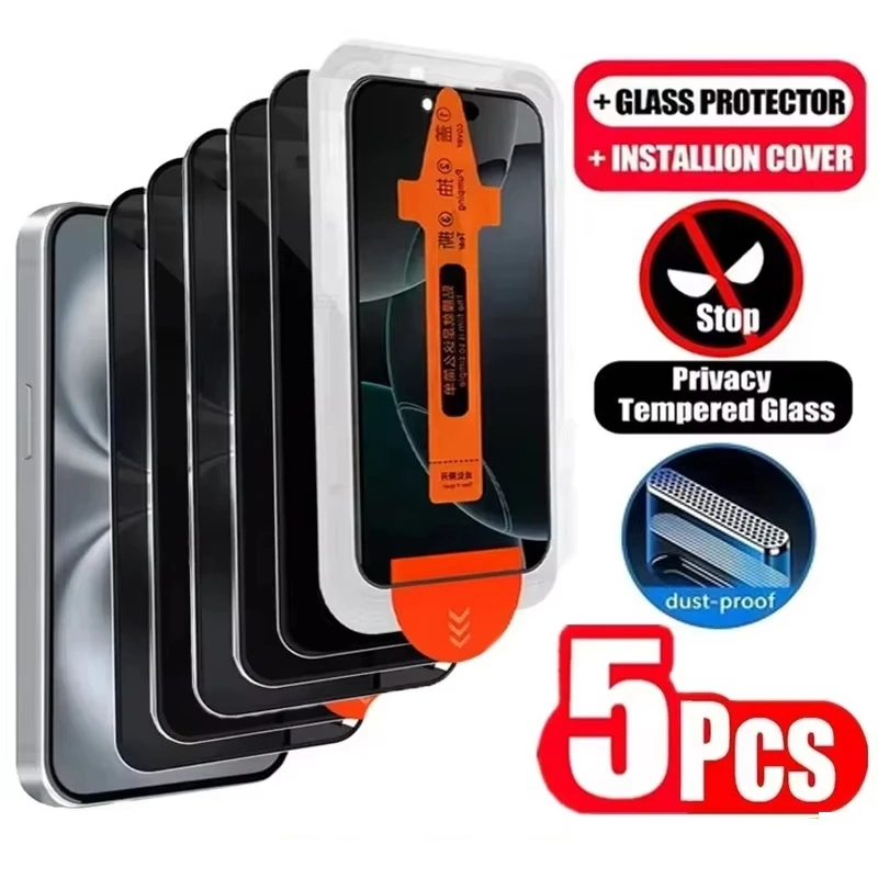 

Anti Spy Protective Glass for Poco F7 X7 X6 Pro M7 M6 F6 M6 5g X5 F5 F4 X4 M4 F3 Pro Dust Free Install Privacy Screen Protector