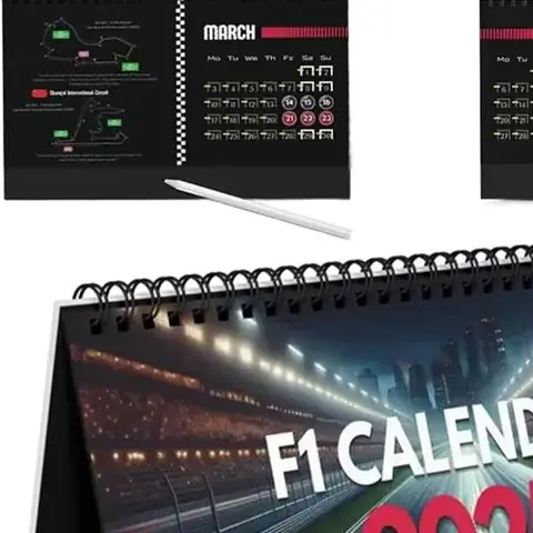 

F1 2025 Desktop Calendar Experience The Thrill Of Racing In Style 2025 Motor Calendar For F1 Fans And Motorsport Enthusiasts
