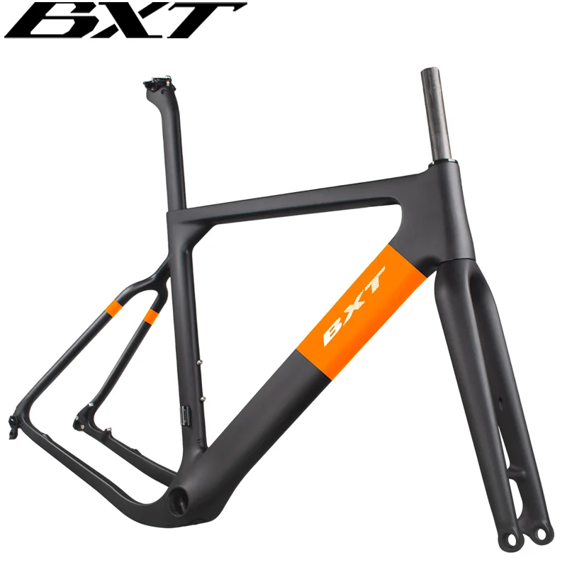 

BXT T1000 Carbon Fiber Gravel Bike Frame Set 27.5er/700C Lightweight Road Cycling Bicycle Frame Kit for Sports Fitness