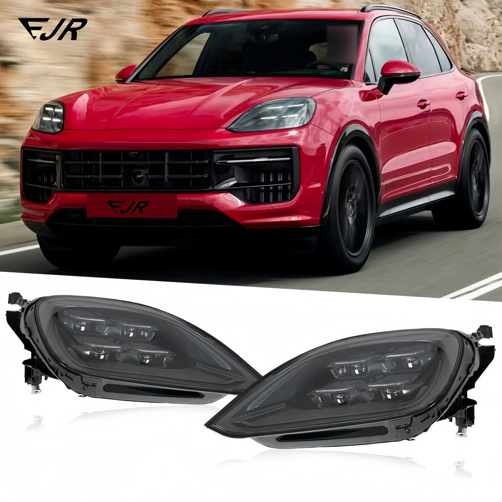 Car LED Headlight For Porsche Cayenne 2024-2025 Upgrade Advanced Version Front Head Lights Plug And Play Accessories