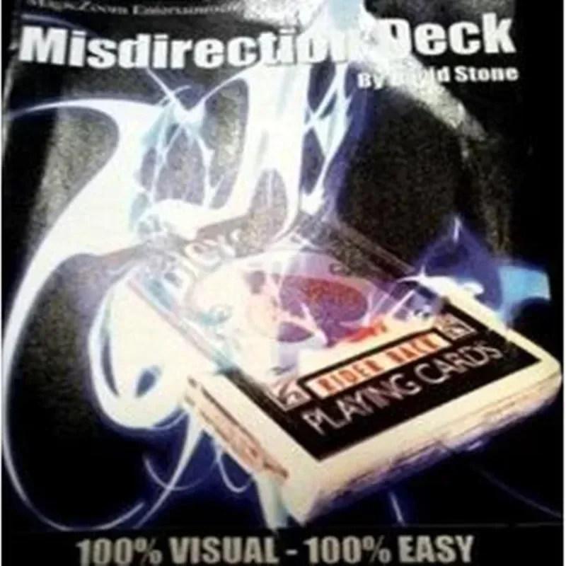 David Stone Misdirection Deck Magic Tricks Close-Up Magia Magic อุปกรณ์เสริม Gimmick การ์ด Magic Props ภาพลวงตานักมายากลชั้น