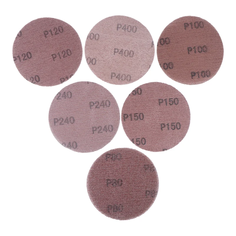 10Pcs 5inch Hook & Loop Abrasive Dust Free Grid Sanding Paper 125mm Mesh Sanding Discs Anti-Blocking Grinding Sandpaper For Car - view 4