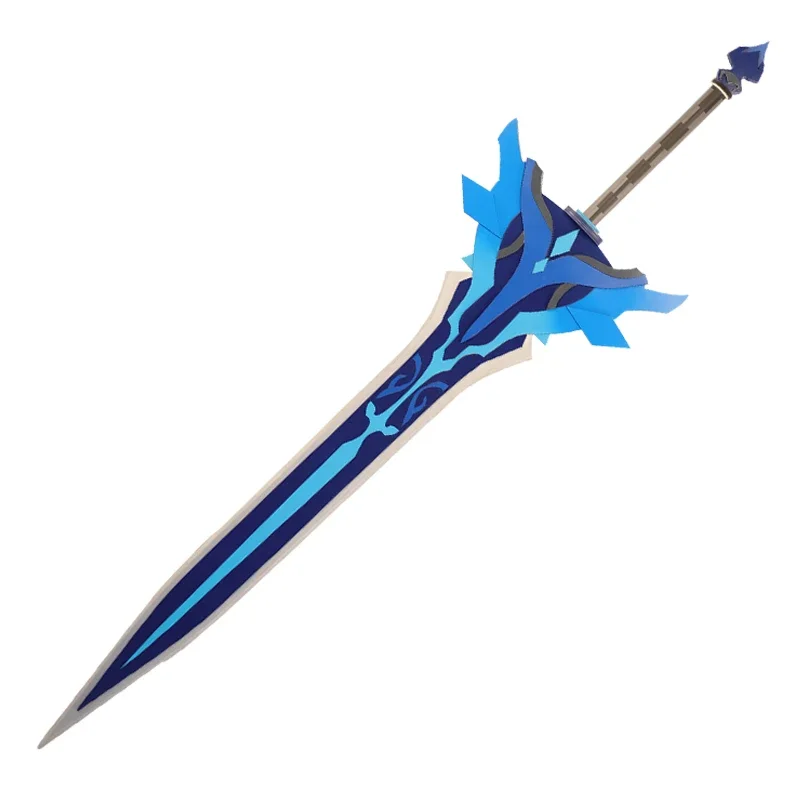 Game Genshin Impact Razor Sword Snow Buried Star Silver Weapon Cosplay Props Toys for Halloween Carnival Party Event