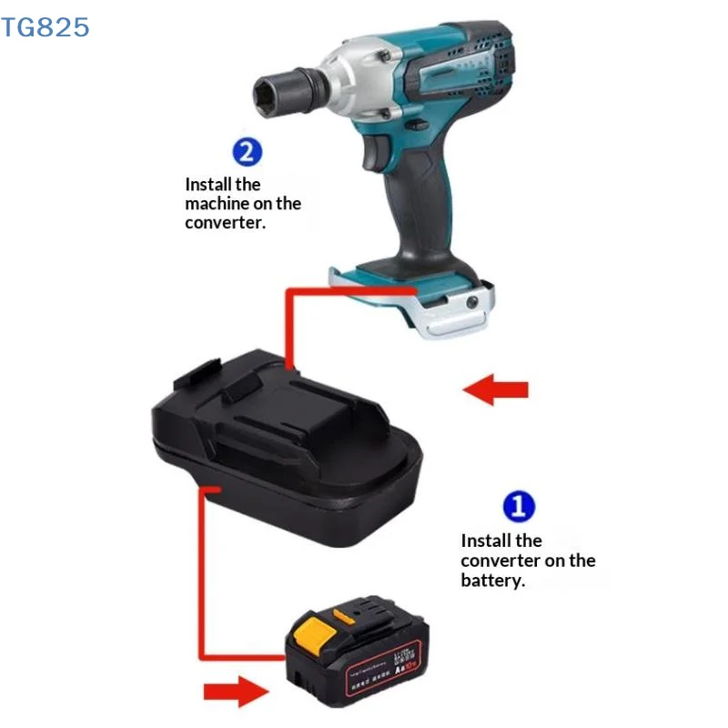【AN】【AN】1Pcs Power Tool Accessories Adapter For Lithium Battery Adapter Electric Power Tool Adapter Converter