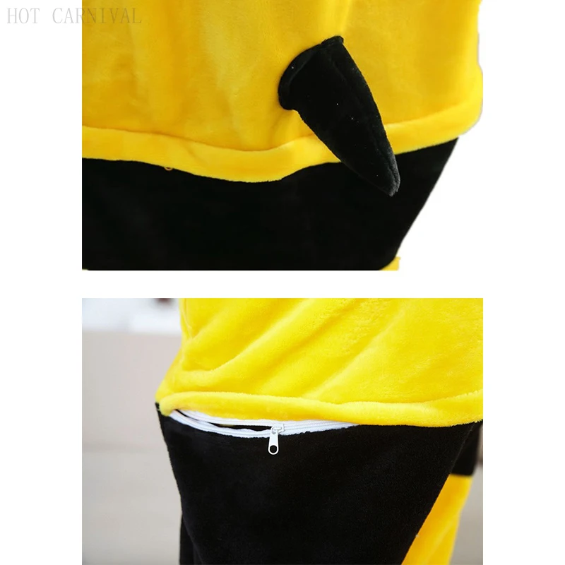 Yellow Bee Kigurumi Onesies Pajamas Cartoon Animal Cosplay Pyjamas Adult Onesies Party Dress Halloween Stage Performance Custome - view 6