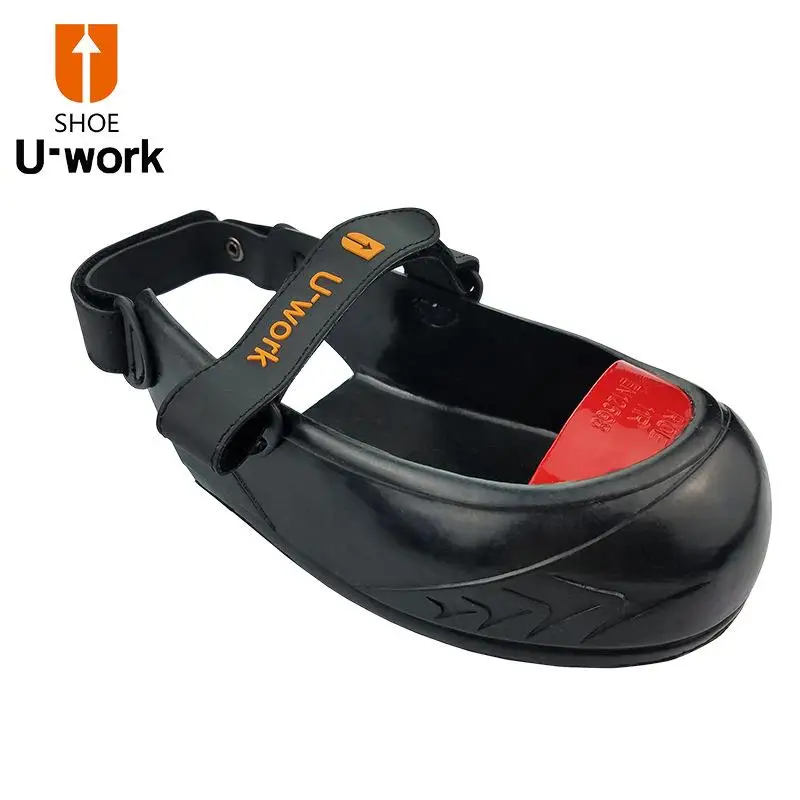 

Safety Steel Toe Work Shoes with Rubber Covers for Visitors Anti Slip Construction Site Inspection Shoes Protection Leg Gear