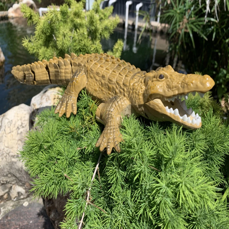 2.4G RC Krokodil Afstandsbediening Boot Elektrische Simulatie Haai Dier Kind Buitenspel Waterdicht Speelgoed Kinderen Verjaardagscadeaus