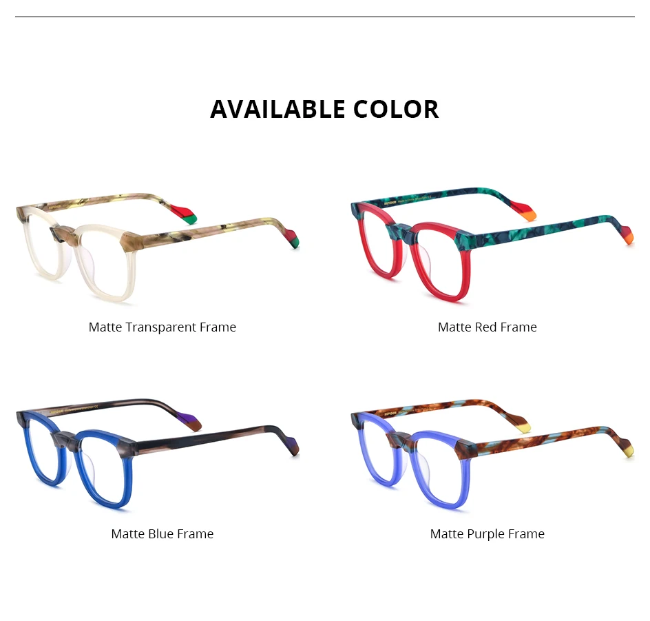 HEPIDEM Multi-Acetat-Brillengestell, Herren- und Damenmodell, Markendesign, quadratische Brille, japanische Handarbeit, Johnny Depp-Brille, 9269 – Detail 15