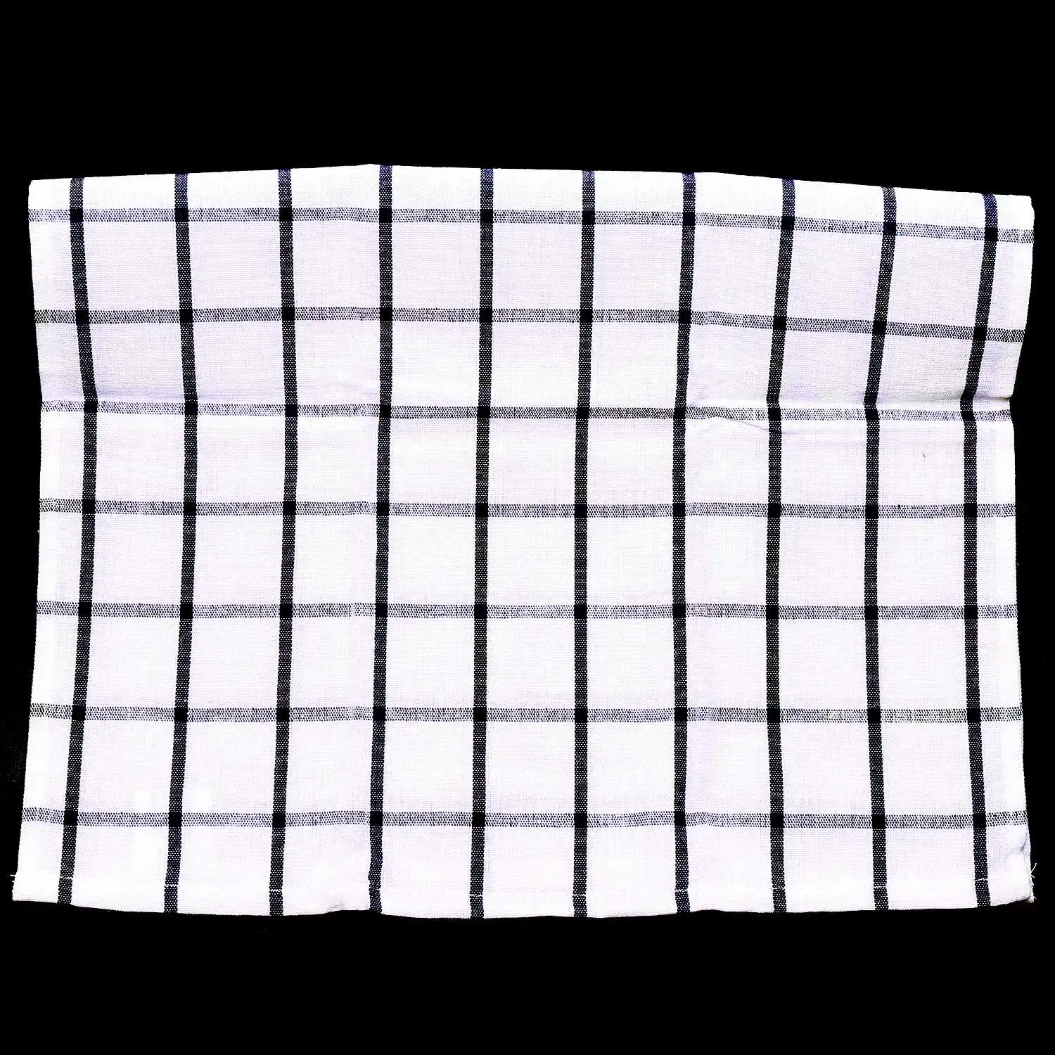 3 pezzi di alta qualità blu bianco Plaid a righe strofinaccio asciugamano da cucina tovagliolo tovaglia 100% cotone tessuto