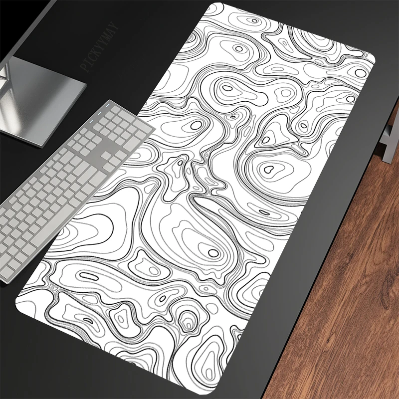 

Topographic Map Mouse Pads Gaming Mousepad Office Mouse Mat Keyboard Mats Desk Pad Mousepads XXL 90x40cm For Computer