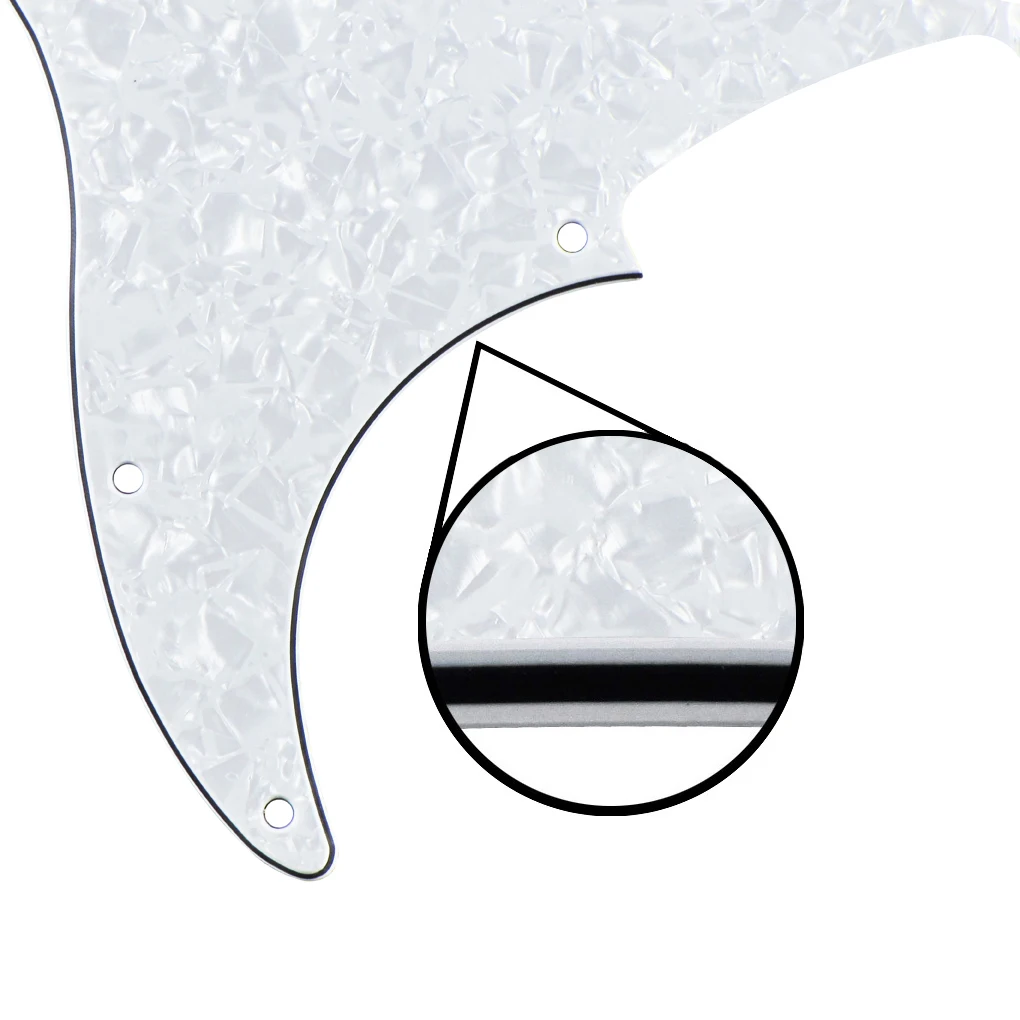 FLEOR 1 Stück PB Bass Schlagbrett Bass 4 Saiten PB Bass Schlagplatte 13 Löcher mit Schlagbrettschrauben – Detail 12
