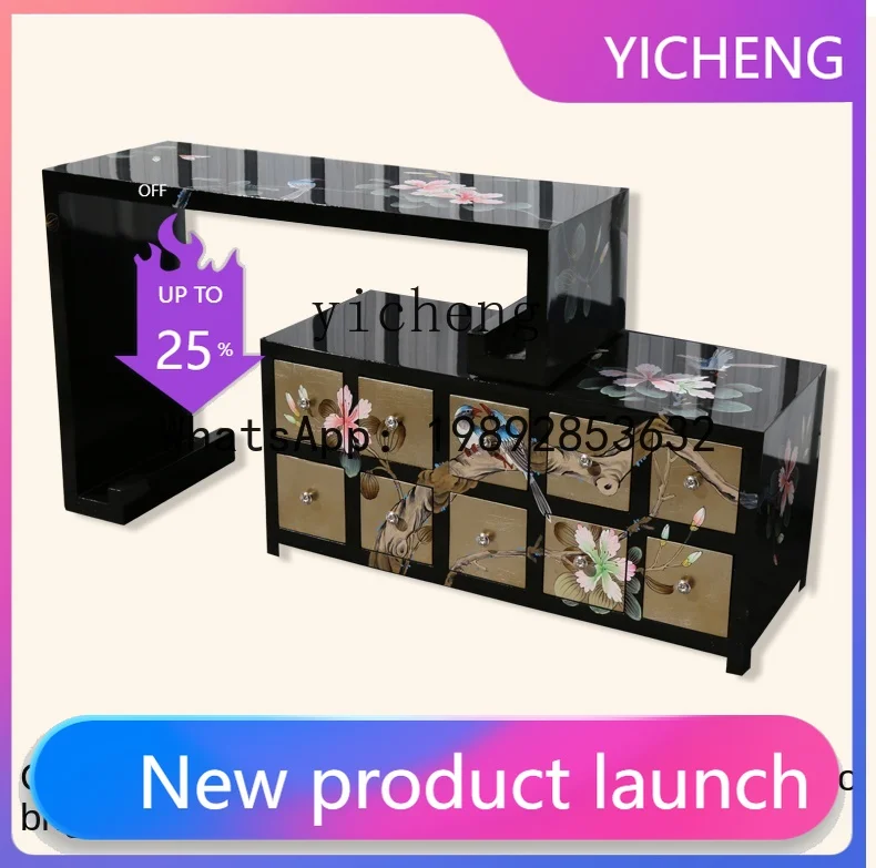 

LYY Entrance Cabinet iving Room Double-Sided Entrance Porch Cabinet Blocking Hall Paint Hall Cabinet