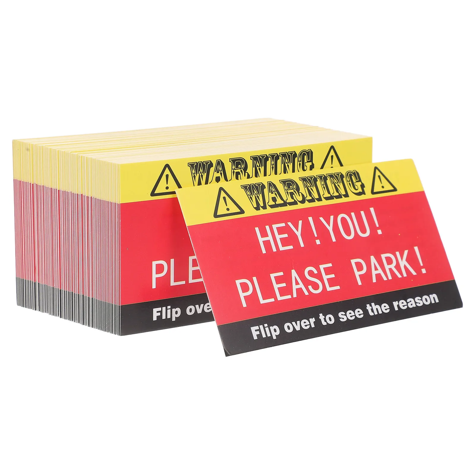 

100Pcs Novelty Parking Cards Funny Bad Parking Warning Cards for Shopping Malls Public Roads Residential Zones Do Not Park Here