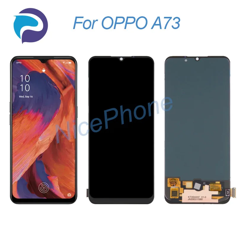 for OPPO A73 LCD Display Touch Screen Digitizer Assembly Replacement 6.44