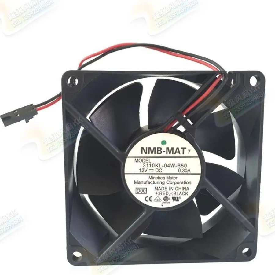 

For NMB 3110KL-04W-B50 8025 DC12V 0.3A 8CM 2-Pin Inverter DC Fan