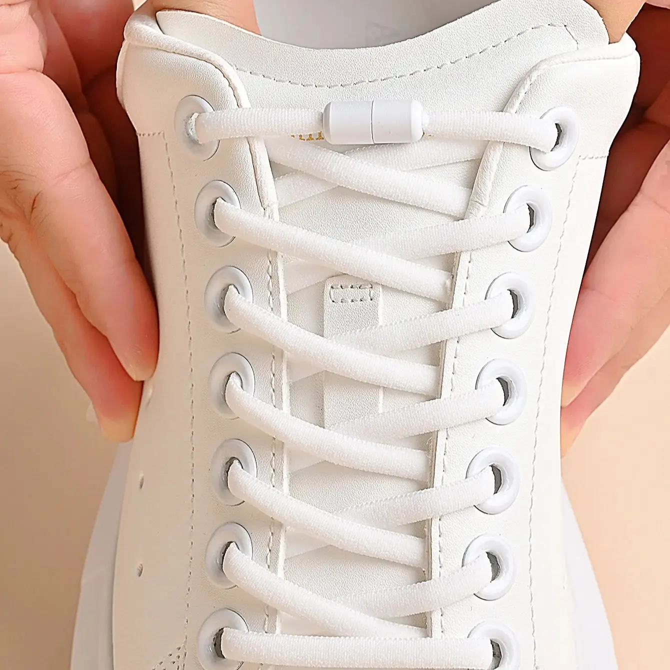 3 Pairs No-Tie Elastic Shoelaces with Capsule Button | Lightweight Quick-Lock Laces for Sneakers Sports & Running Shoes Easy