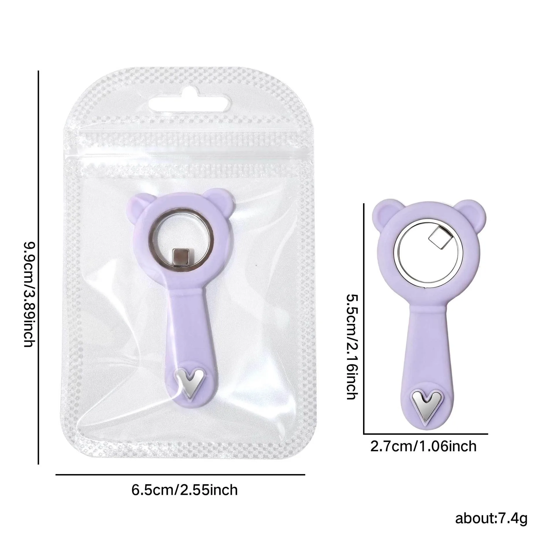 YIKOOLIN 2 In 1 Cute Bear Cat Eye Magnet Dual End Heart Shape Magnetic Stick for Cat Eye Gel Nail Polish DIY Manicure Salon Tool view 6