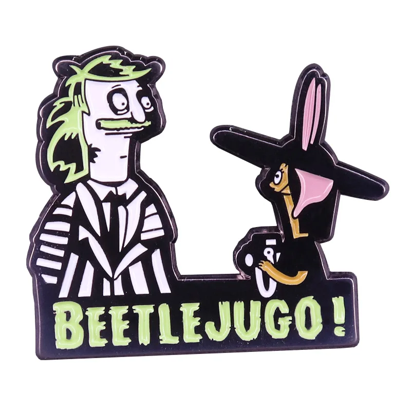 Beetlejugo Brooch Terror Skull Badge Cosplay jewelry Enamel Pin Lapel Pins Badge Hats Clothes Backpack Decoration Jewelry Fans