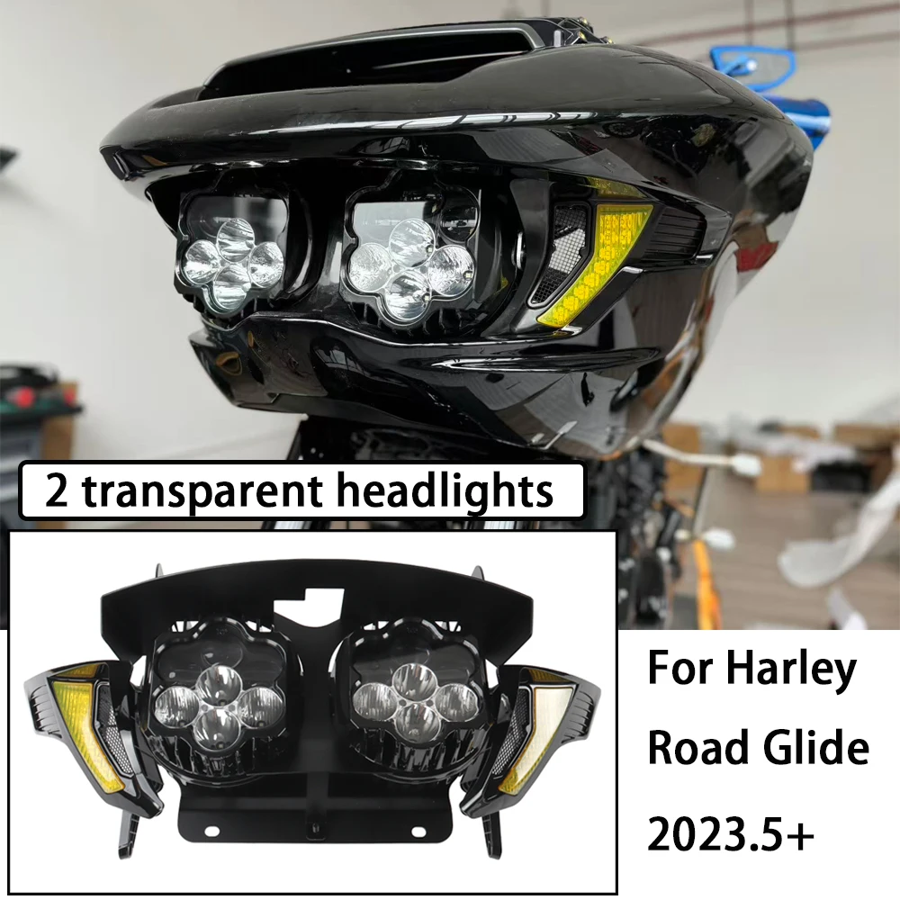 

Новая мотоциклетная фара в сборе, светодиодная фара дальнего/ближнего света для Harley Road Glide CVO/SE FLTRXSE FLTRX ST FLTRXSTSE 2026 2025 2024