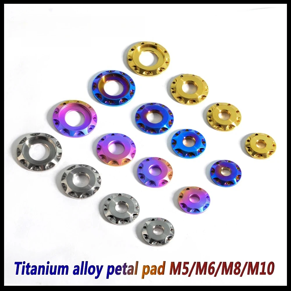 2PCS titanium alloy gasket M5/M6/M8/M10 petal gasket motorcycle modification and repair