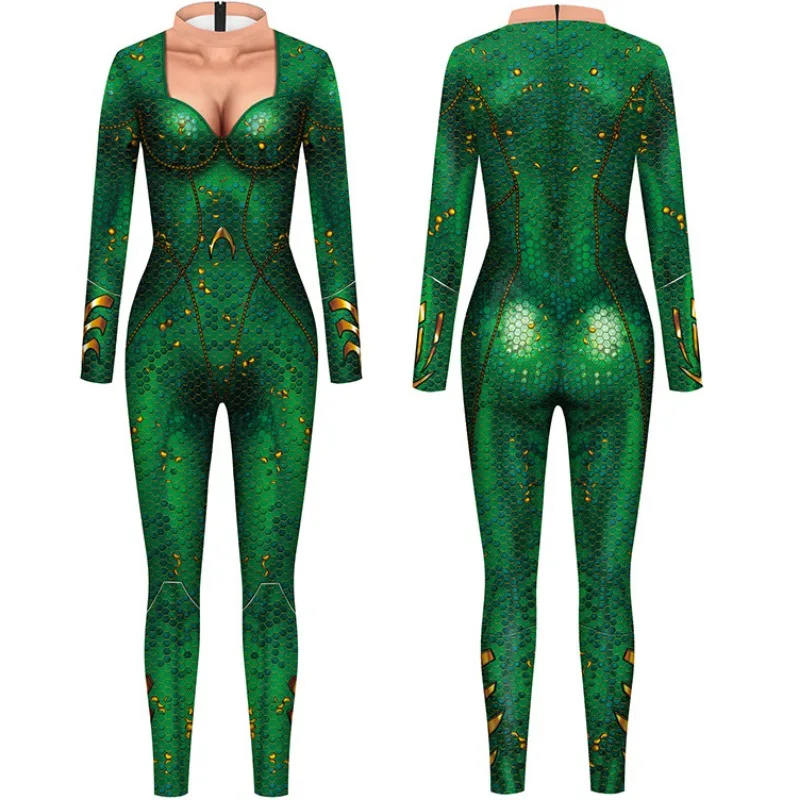 Superhero Queen Jumpsuit Cosplay Costume Adults Women Halloween Carnival Party Bodysuit Swimsuit Zentai Y Performance Suit