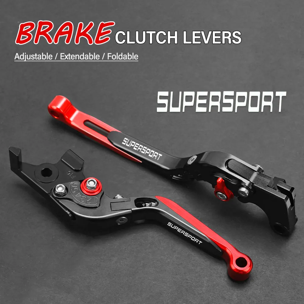 

FOR DUCATI SUPERSPORT 2017 2018 Motorcycle Hand Brake Clutch Adjustable Levers Handle Folding Extendable Lever grip foldable