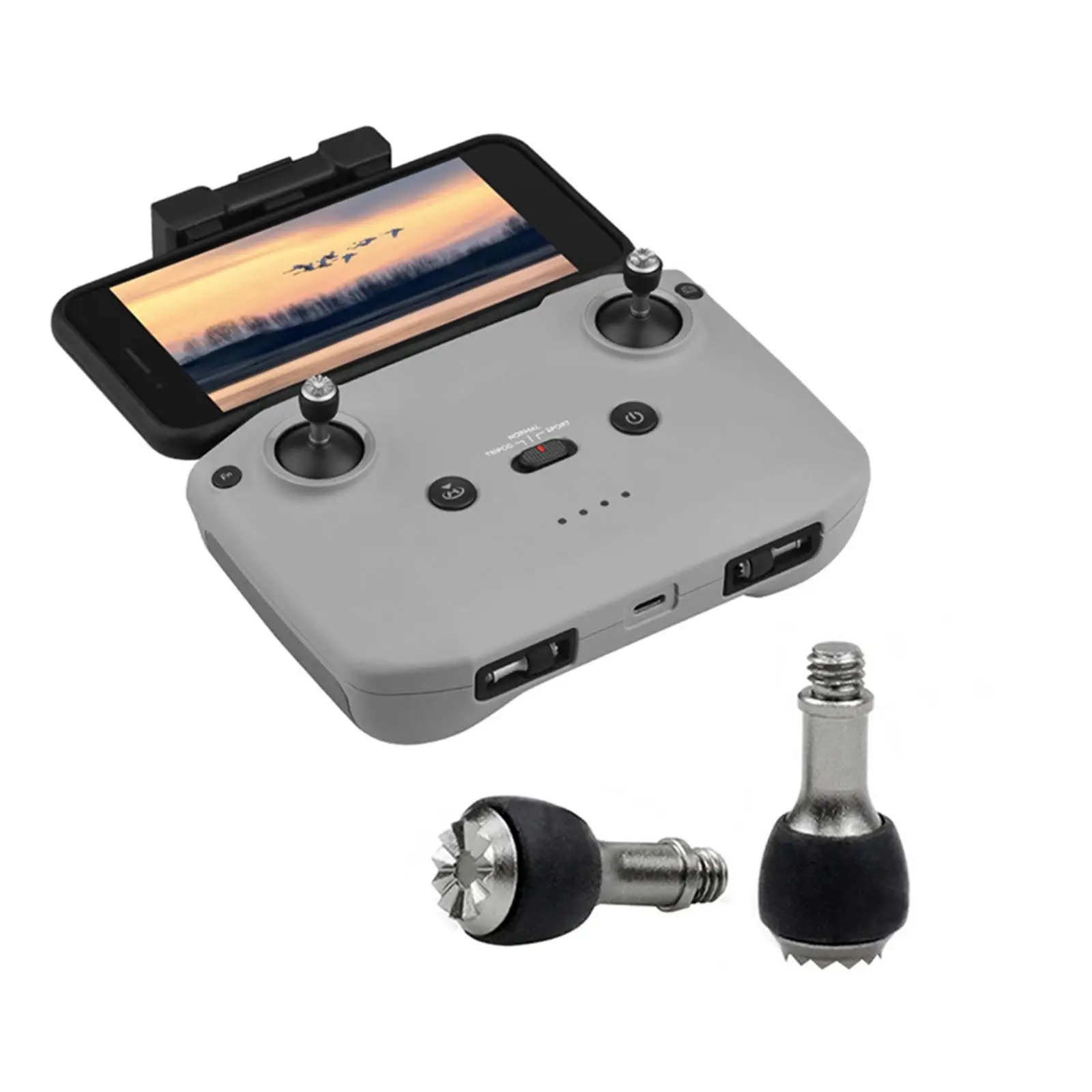 Inteligentny pilot zdalnego sterowania, joystick, wytrzymały drążek sterujący, rocker na kciuk do dronów DJI Mavic 3, Mavic Air 2/2S, Mini 2, helikopterów.