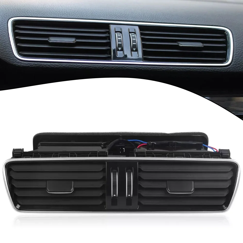 

Black Central Dash Air Vent Outlet Panel for Passat B6 B7 2006 2011 with OEM Part Number 3AD819728A Plastic Material
