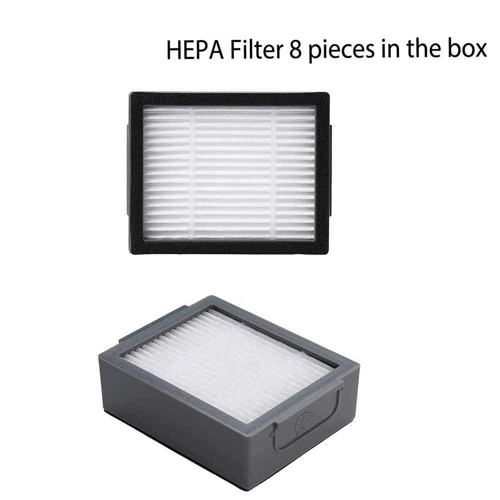 Комплект аксессуаров EAS-Parts для Irobot Roomba Combo I5 + J5 + робот-пылесос, ролики, фильтры Hepa, подушечки для швабры, боковая щетка, мешки для пыли