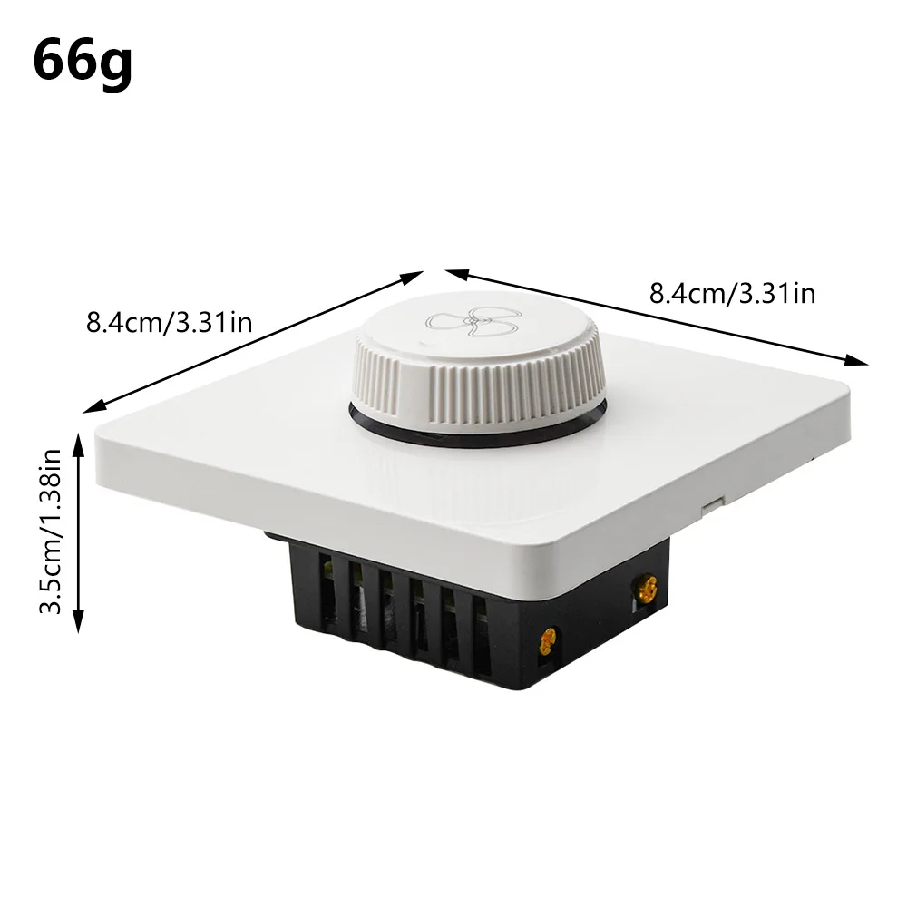 천장 선풍기 속도 제어 스위치, 벽 단추 조광기 스위치, 무단 속도 조절 컨트롤러, 화이트 블랙 골드, 86 타입 AC 220V