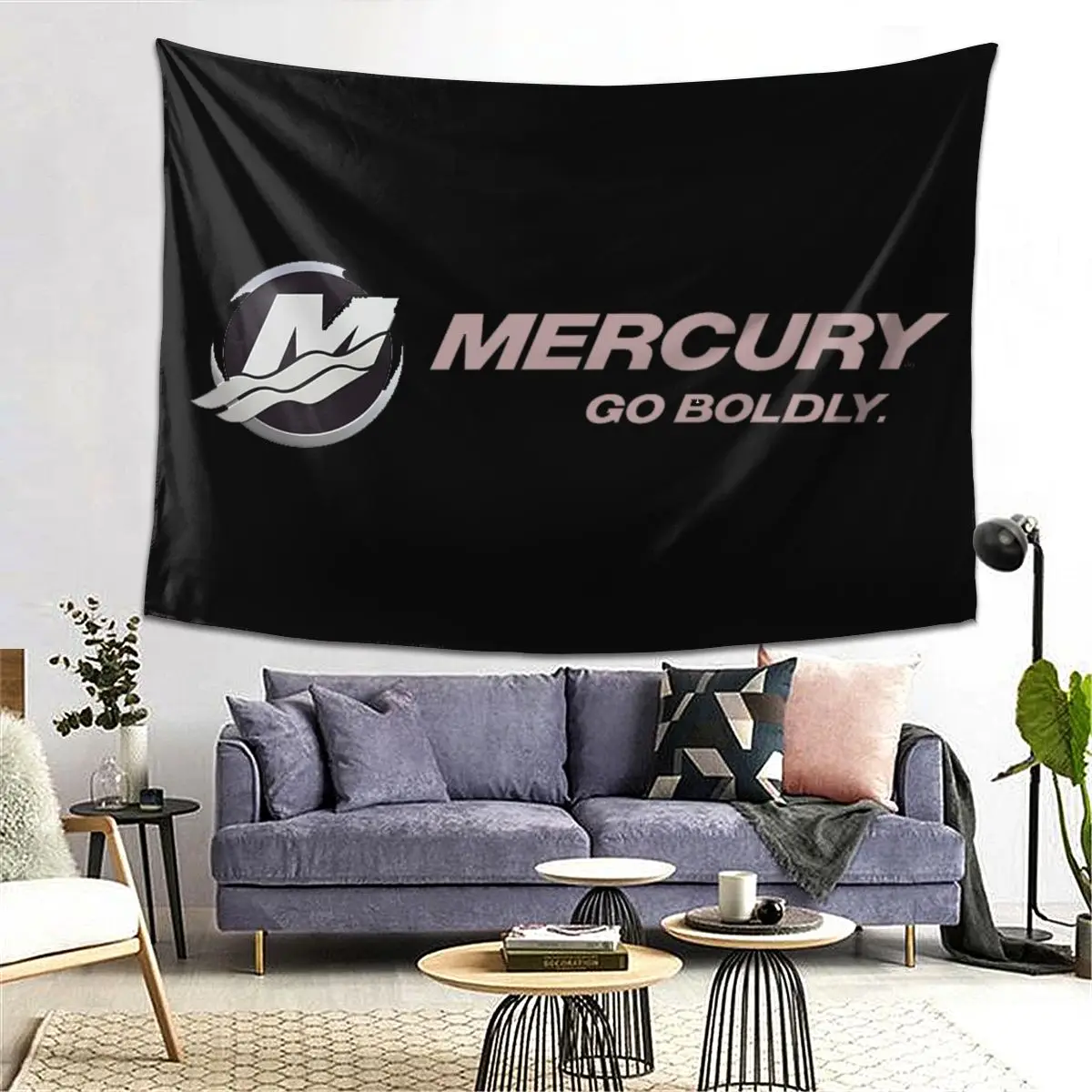 

Mercury Go Boldly Boat Гобелен Декор Художественные Эстетические Гобелены для Гостиной Спальни Домашняя Настенная Ткань Настенная Подвеска