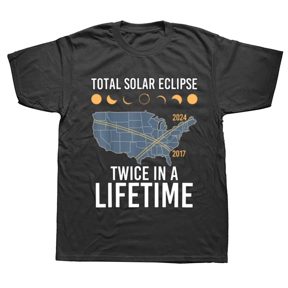 Twice in A Lifetime Solar Eclipse Shirt 2024 Total Eclipse T-Shirt Funny US 2024 Total Solar Eclipse Party Lover Friends Clothes