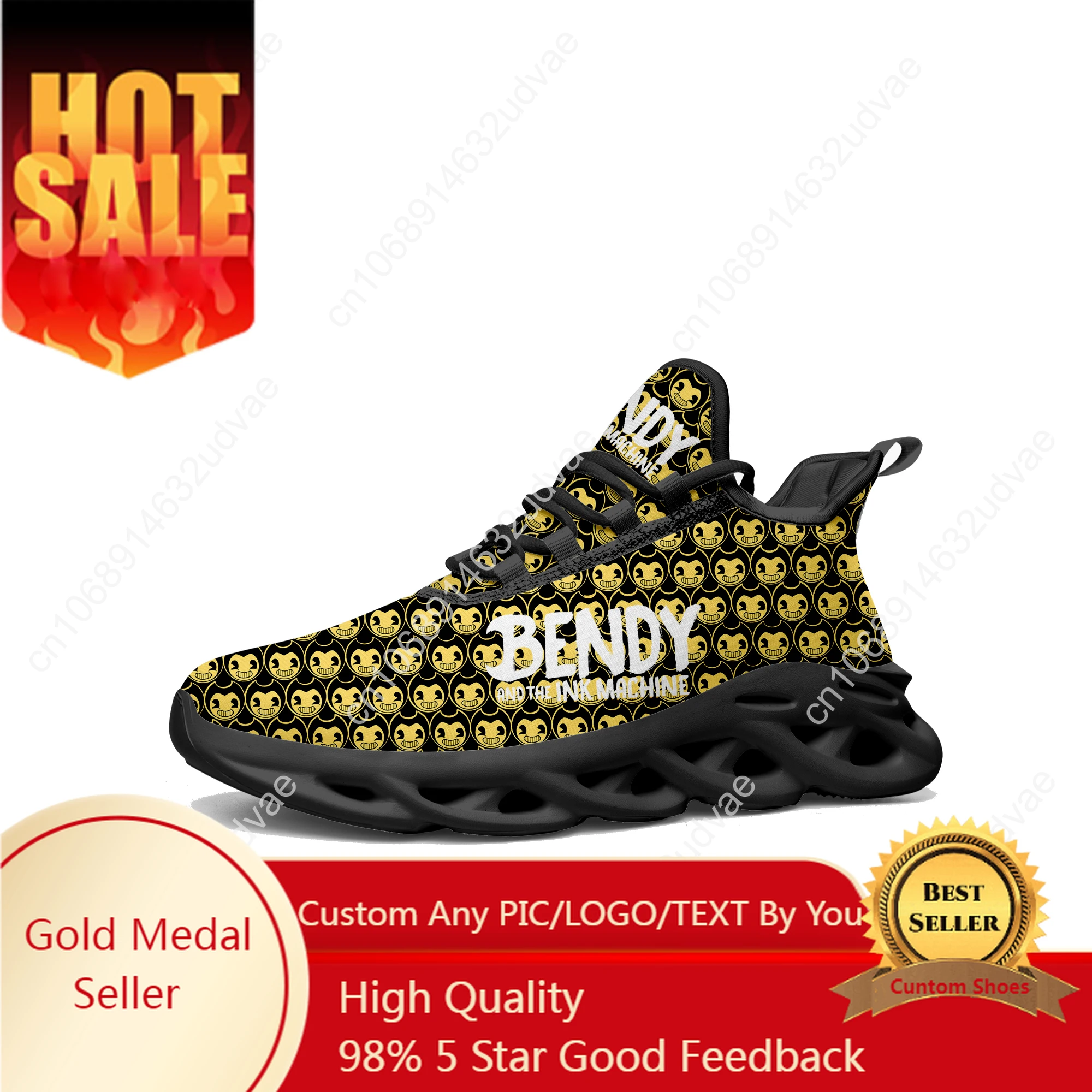 

B-Bendy and T-The I-Ink M-Machine Flats Sneakers Mens Womens Sports Running Shoes Sneaker Lace Up Mesh Footwear Tailor made Shoe