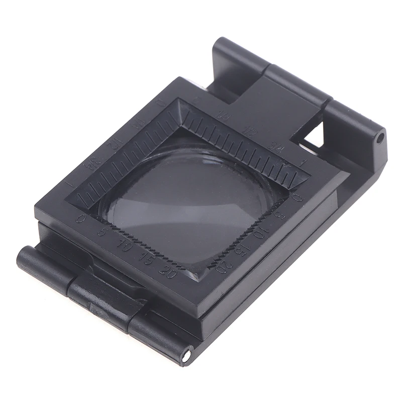 Loupe pliante avec support et échelle pour textiles, outil optique de grossissement pliable