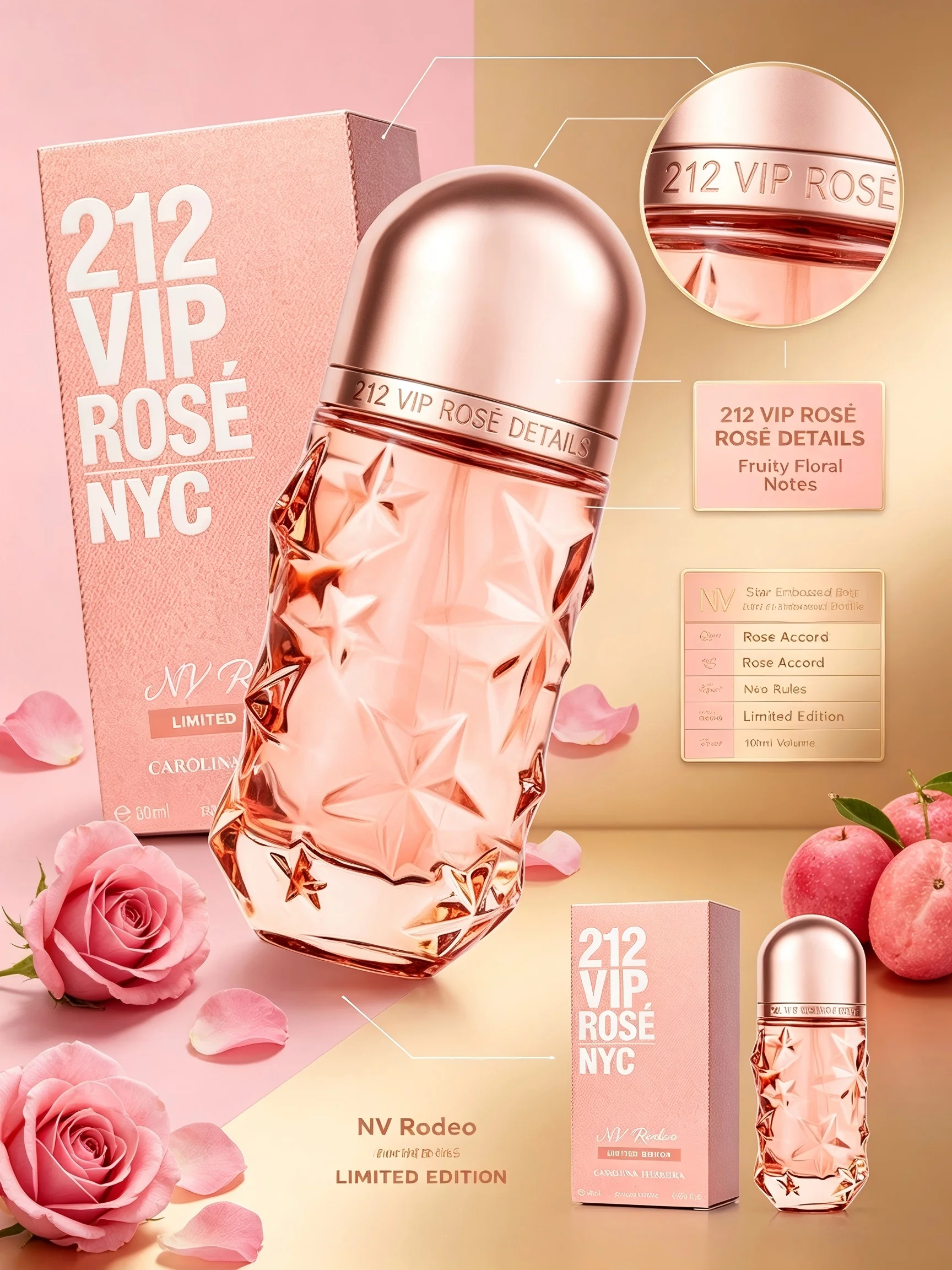 カロリーナ・エレラ 212 VIP ローズ NYC ノールー - Rose Water Spray のレビューと価格