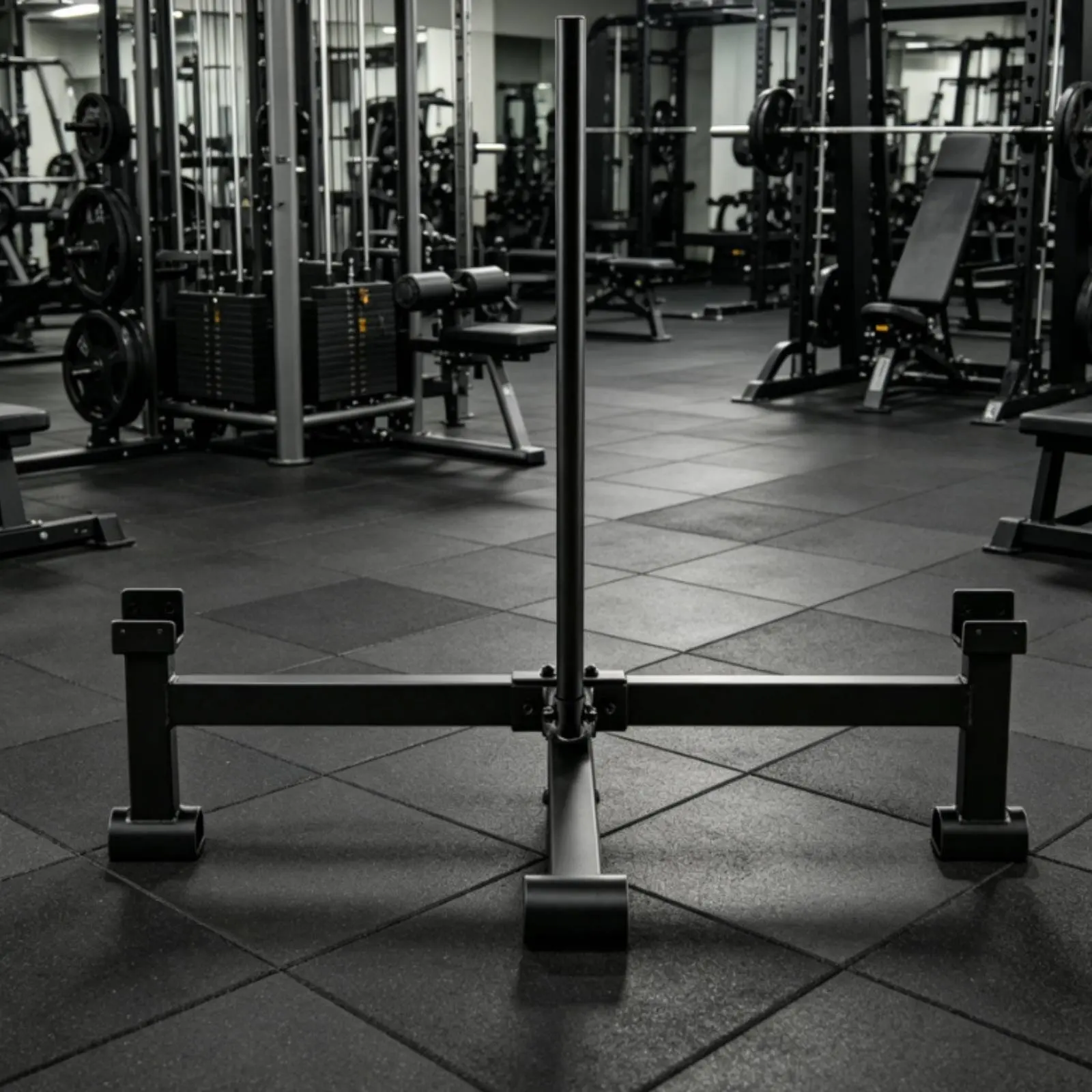 

Deadlift Bar Elevator Stand Commercial Grade Deadlift Elevator Fitness Equipment Powder-Coated Black