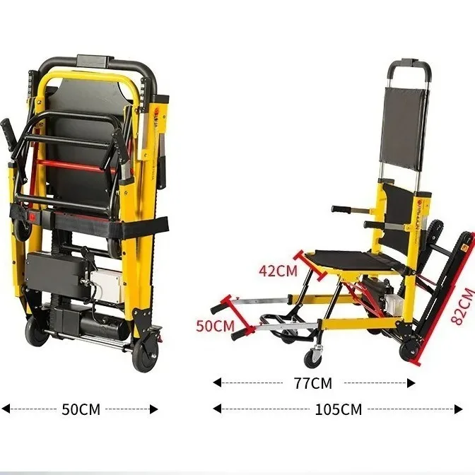 

Electric climbing wheelchair Small and lightweight folding disabled people go up and down the stairs Fully automatic