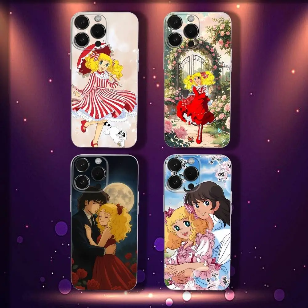

C-Candy Anime Candy Phone Case For iPhone 17,16,15,14,13,12,11 Pro,Max,Plus,X,XS,XR,SE4,E Mini Transparent Soft Cover