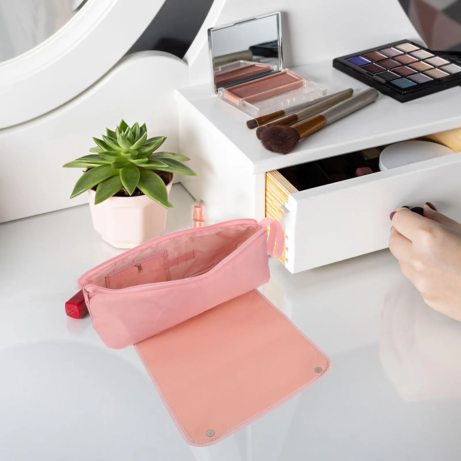 

Travel Hair Tools Bag Large Capacity for Hot Tools Curling Iron Hair Straightener Heat Resistant Organizer Pouch Stylist