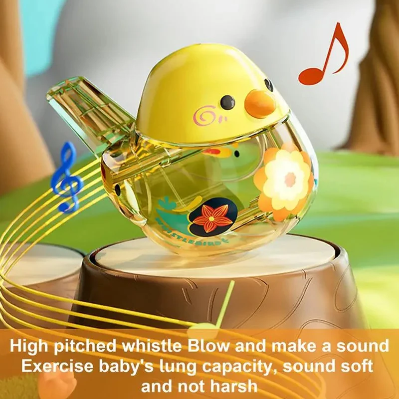 لعبة صفارة مائية ملونة ممتعة للأطفال، صفارة مائية للطيور هدية عيد ميلاد للأطفال