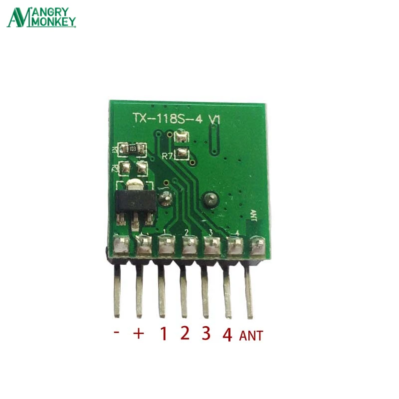 5 pezzi 433 Mhz Supereterodina RF wireless modulo trasmettitore 1527 Codifica EV1527 Codice a livello di tensione 3V-24V Per Il controllo Remoto