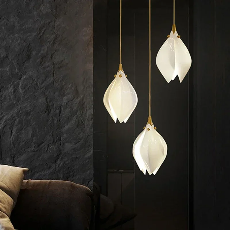 Modern Ceramic Pendant Light Creative Design Loft Villa Bedroom Restaurant Hanging Lamp Indoor Lighting Fixtures LED Chandeliers