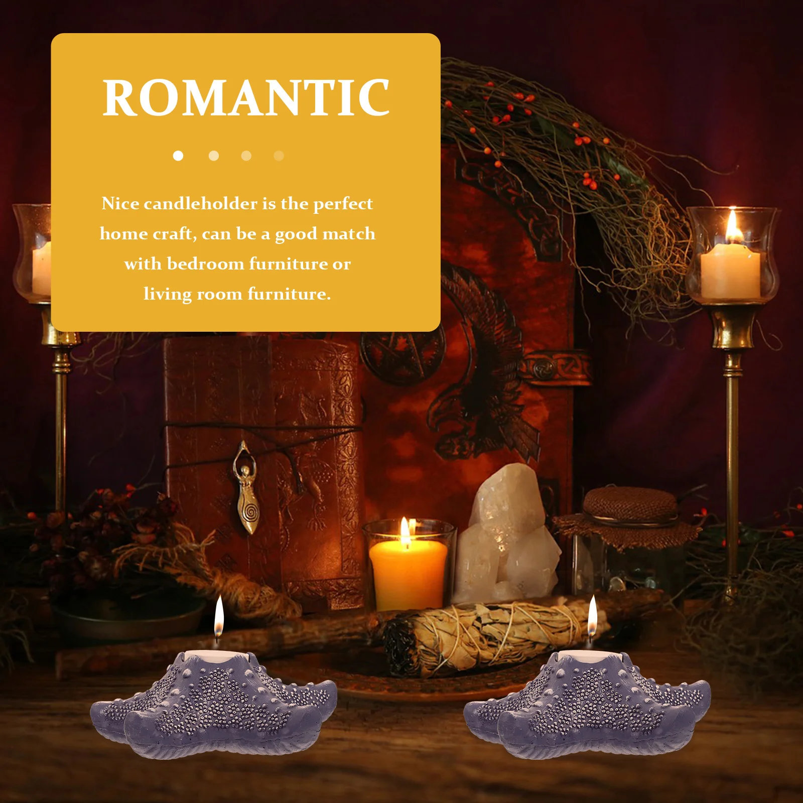 

Candlestick Tall Vintage Home Decor Nautical Wedding Tealights Stand for Dining Table