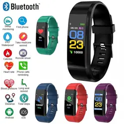 Esporte Smart Watch Band para Homens e Mulheres, Correias de Silicone, HD, Tela Grande, Frequência Cardíaca, Pressão Arterial, Pulseira Fitness, Fit Bit, iOS, Android