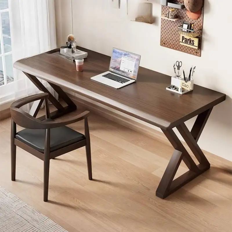 

Luxury Wood Computer Desks Rectangular Modern Wooden Notebook Gaming Desk Bedroom Adult Reading Mesa Ordenador Office Furniture