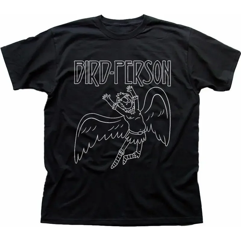 Футболка с черным принтом Bird Person 9256