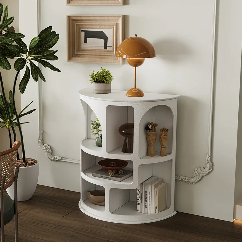 entrance cave cabinet shelf fan-shaped against the wall corner  triangular cabinet against the decorative cabinet