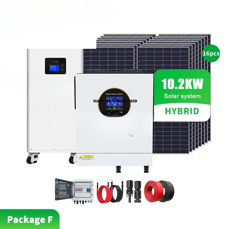 

High Efficiency 10.2KW Grid-Tied Solar System with IP65 Waterproof Solar Mounting and MPPT Controller for Home Power System