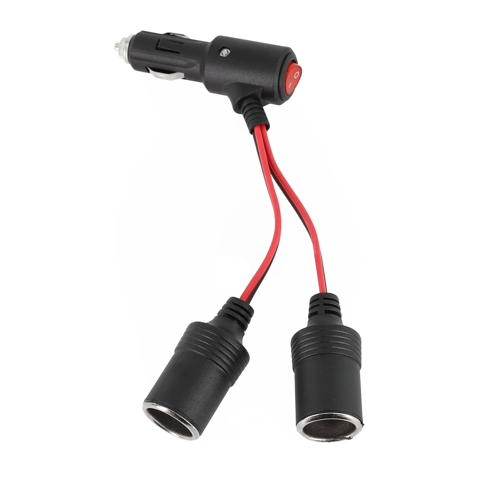 Efficiently Connect Your Car Accessories 12 Volt or 24 Volt Y Splitter with Dual Female Outputs and Control Switch